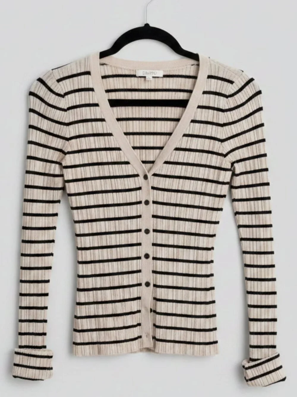 Z Supply Striped Ribbed Cardigan Size S